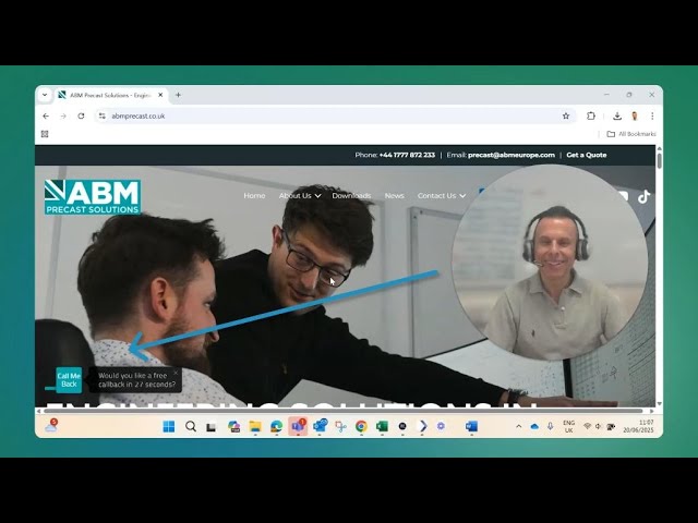 ABM Precast Call Widget
